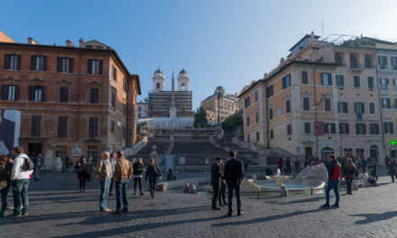 Spanish steps almost empty