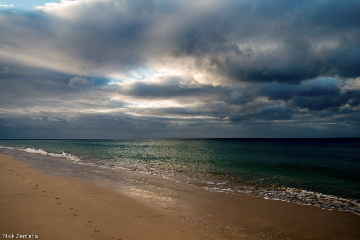 Sun trying to burst through the clouds