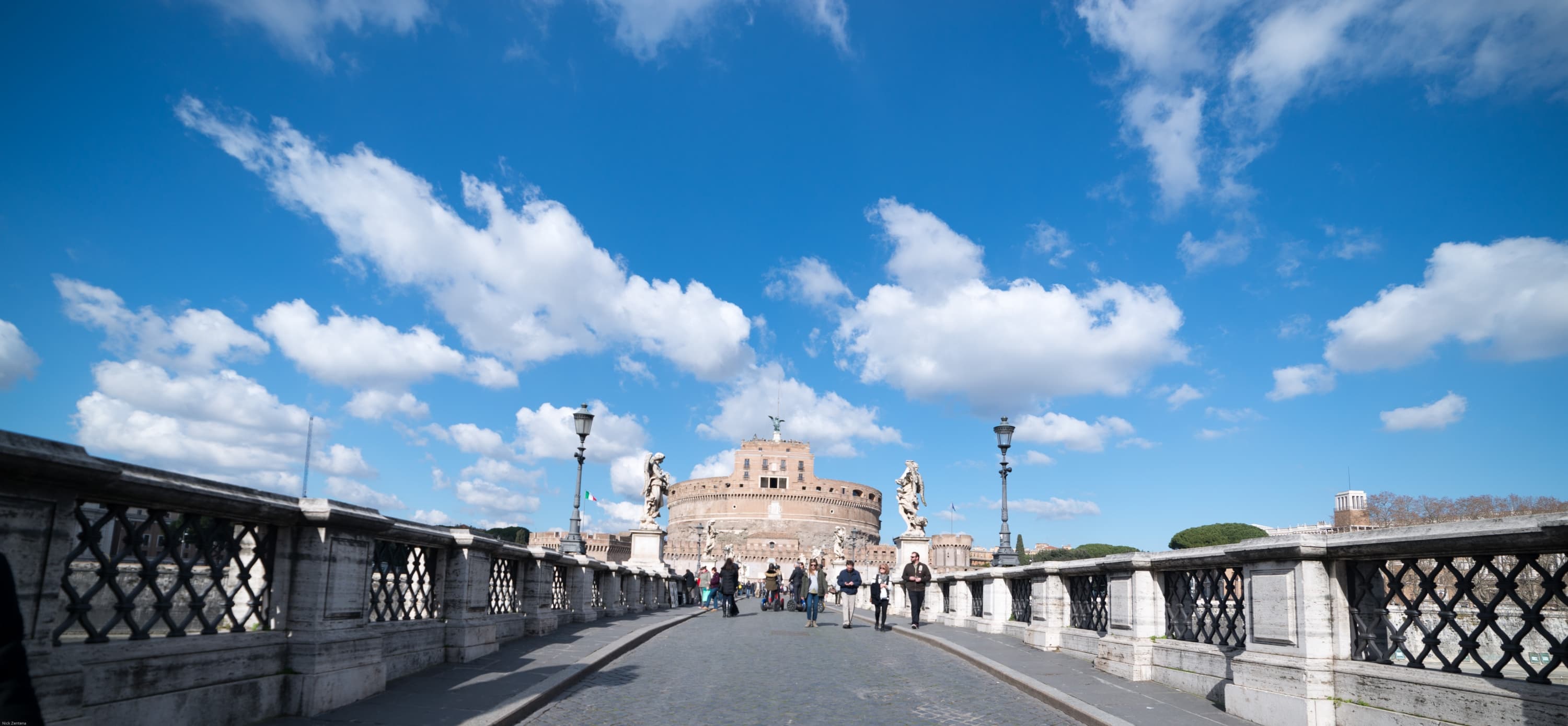 Sky and cloud view over Castel Sant'Angelo