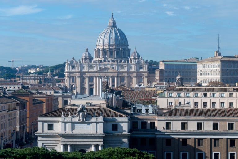 Saint Peter's Rome from Castel Sant Angelo