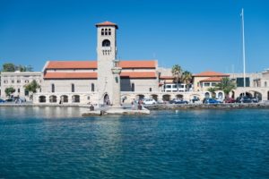 One of the harbours in Rhodes Greece