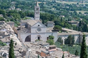 san francesco d'assisi basilica distant photo