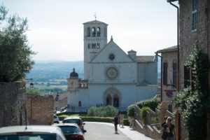 Approaching san francesco d'assisi basilica