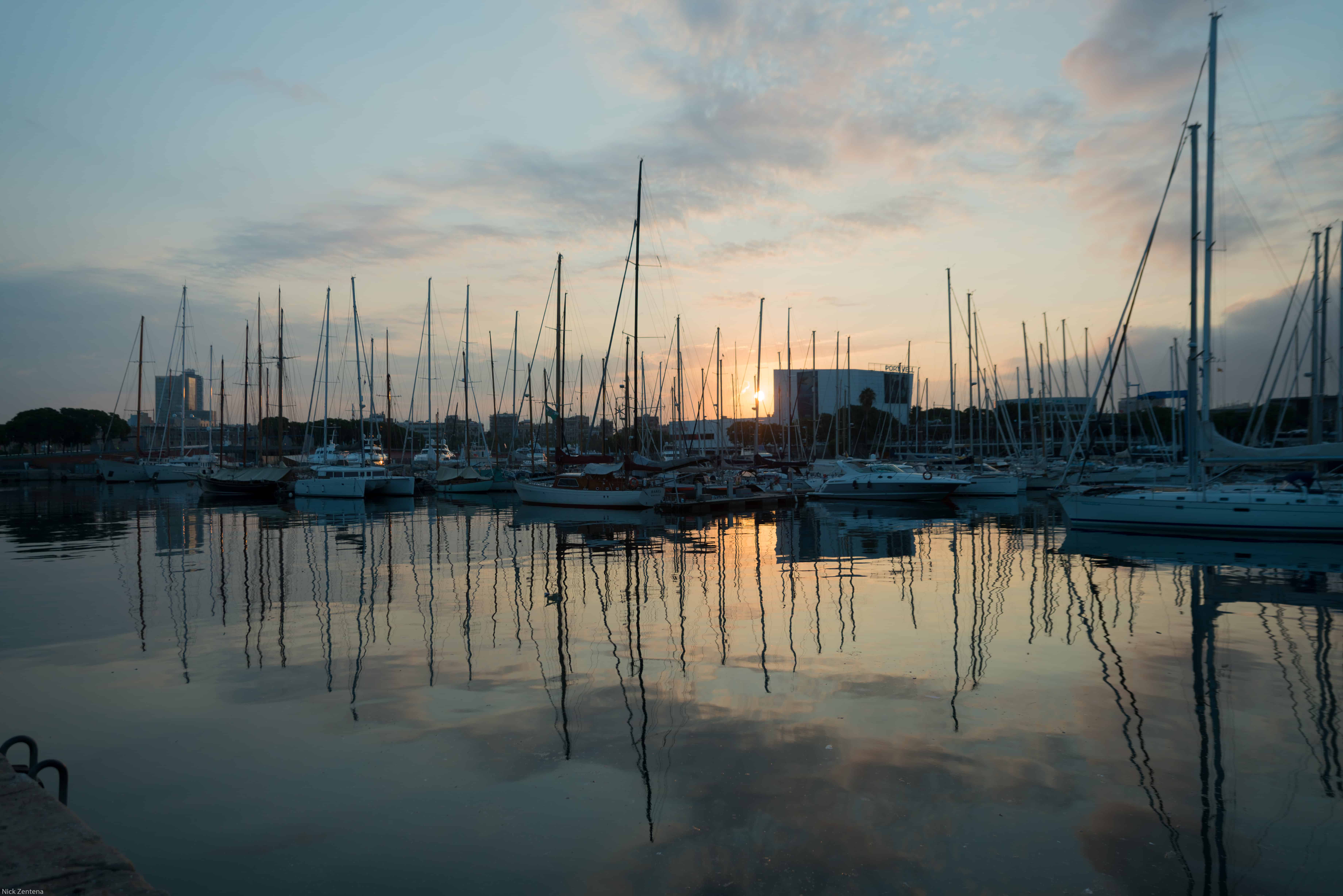 The beauty of a sleeping Barcelona Spain