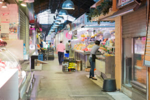 Opening time at the la boqueria