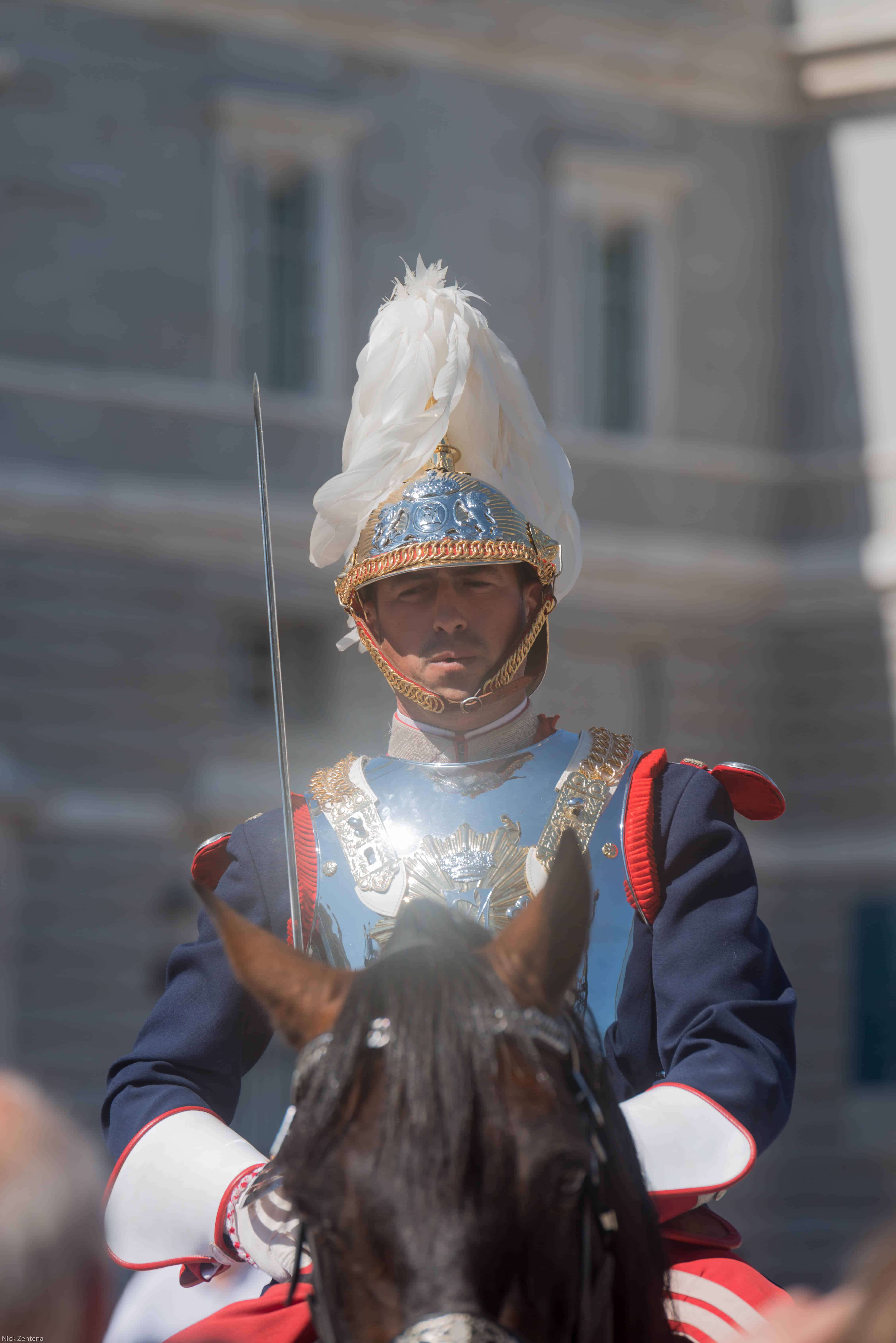 Spanish Royal guard on horseback