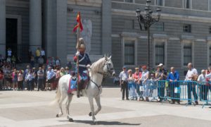 Royal Spanish Guard on horseback