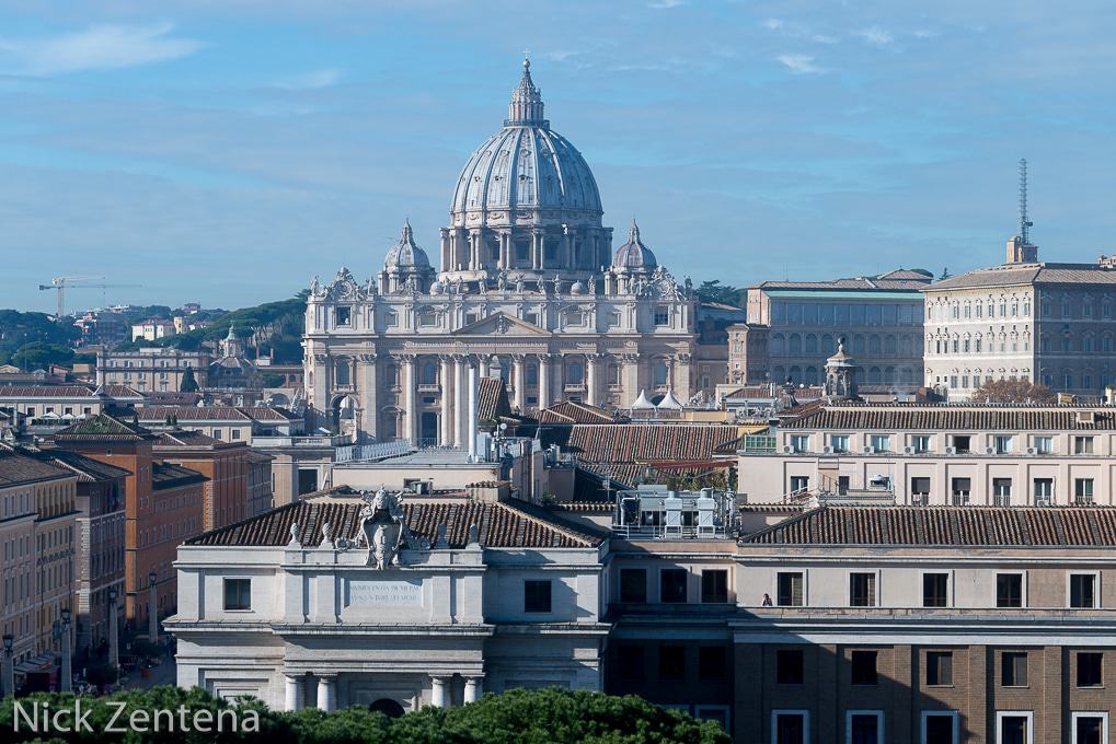 Saint Peter's Rome from Castel Sant Angelo St. Peter's Basilica