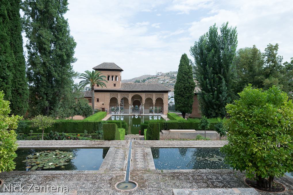 Alhambra garden pool