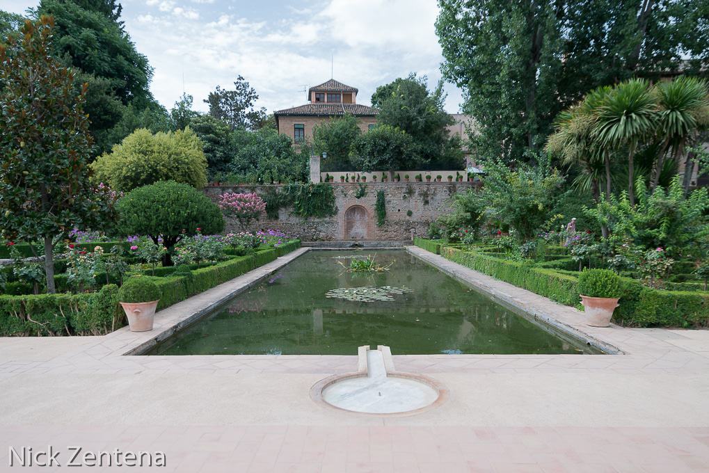 Alhambra garden pool