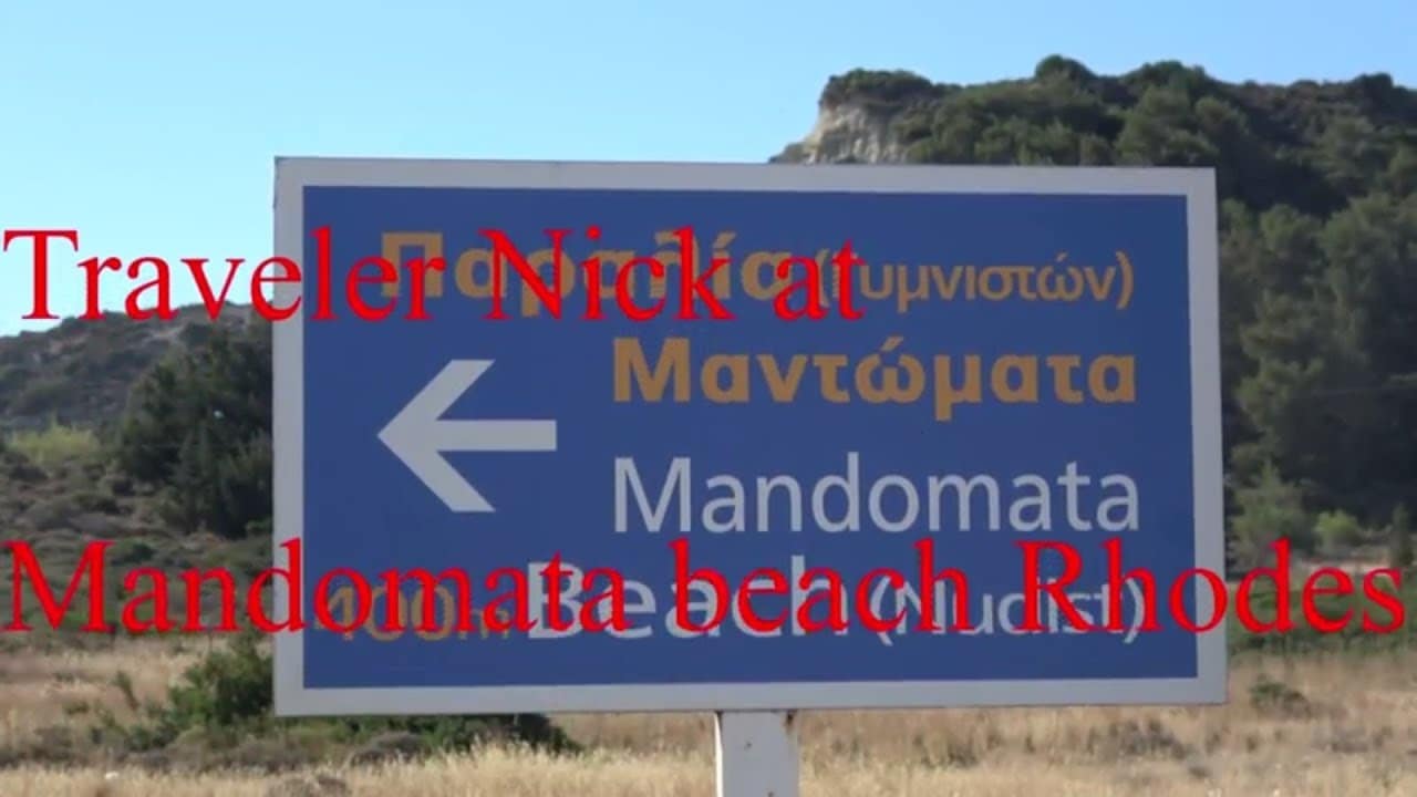 Mandomata naturist beach faliraki . Mandomata strand