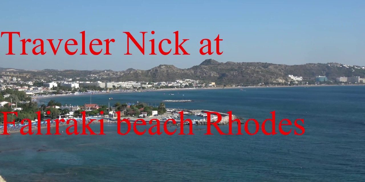 Traveler Nick at  Faliraki Kathara beach Rhodes Greece