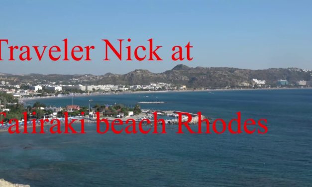 Traveler Nick at  Faliraki Kathara beach Rhodes Greece