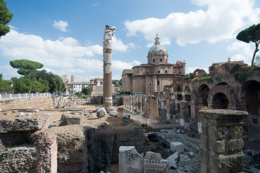 Roman view on a sunny day